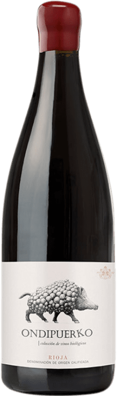 19,95 € 免费送货 | 红酒 Vinícola Real Ondipuerko D.O.Ca. Rioja 拉里奥哈 西班牙 Tempranillo, Grenache, Graciano, Viura 瓶子 75 cl