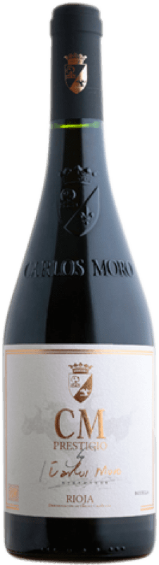 64,95 € Envío gratis | Vino tinto Carlos Moro CM Prestigio D.O.Ca. Rioja La Rioja España Tempranillo Botella Magnum 1,5 L