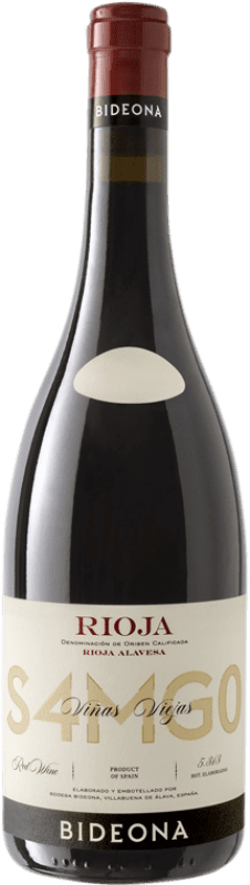 39,95 € Free Shipping | Red wine Península Bideona S4MG0 Samaniego D.O.Ca. Rioja The Rioja Spain Tempranillo Bottle 75 cl