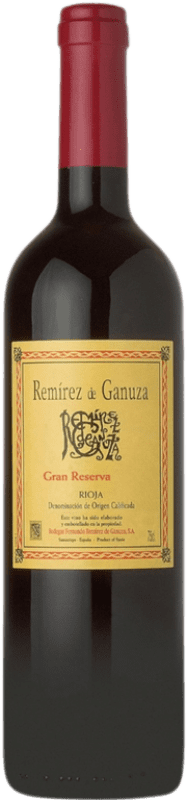 89,95 € Spedizione Gratuita | Vino rosso Remírez de Ganuza Gran Riserva D.O.Ca. Rioja La Rioja Spagna Tempranillo, Graciano, Viura, Malvasía Bottiglia 75 cl