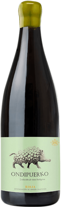 19,95 € Free Shipping | White wine Vinícola Real Ondipuerko Blanco D.O.Ca. Rioja The Rioja Spain Viura, Chardonnay, Tempranillo White, Sauvignon White, Maturana White Bottle 75 cl