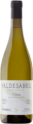 51,95 € Envío gratis | Vino blanco Nivarius Valdesabril D.O.Ca. Rioja La Rioja España Viura Botella 75 cl