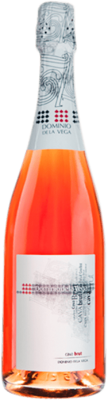 6,95 € Kostenloser Versand | Rosé Sekt Dominio de la Vega Idilicum Brut — Herb D.O. Cava Valencianische Gemeinschaft Spanien Macabeo Flasche 75 cl