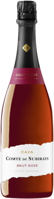 6,95 € Free Shipping | Rosé sparkling Vilarnau Comte de Subirats Rosé D.O. Cava Catalonia Spain Trepat Bottle 75 cl
