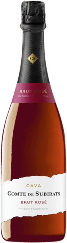 7,95 € Бесплатная доставка | Розовое игристое вино Vilarnau Comte de Subirats Rosé — Розе D.O. Cava Каталония Испания Trepat — Трепат Бутылка 75 cl