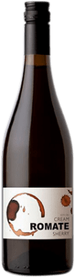 4,95 € Kostenloser Versand | Verstärkter Wein Sánchez Romate Cream D.O. Jerez-Xérès-Sherry Andalusien Spanien Palomino Fino, Pedro Ximénez Halbe Flasche 37 cl