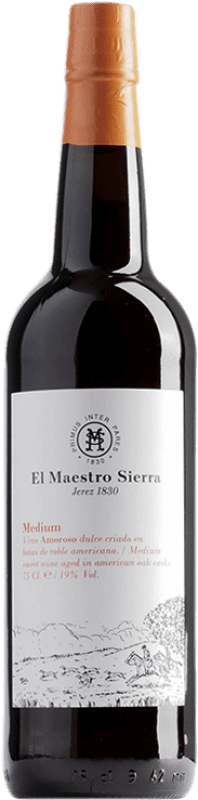 19,95 € Free Shipping | Fortified wine Maestro Sierra Medium Dry Semi-Dry Semi-Sweet D.O. Jerez-Xérès-Sherry Andalusia Spain Palomino Fino, Pedro Ximénez Bottle 75 cl