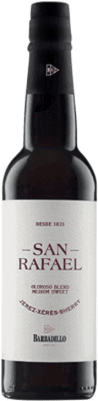 17,95 € 免费送货 | 强化酒 Barbadillo San Rafael Medium D.O. Jerez-Xérès-Sherry 安达卢西亚 西班牙 Palomino Fino 半瓶 37 cl