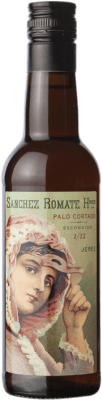 42,95 € Envio grátis | Vinho fortificado Sánchez Romate Escondido Palo Cortado D.O. Jerez-Xérès-Sherry Andaluzia Espanha Palomino Fino Meia Garrafa 37 cl