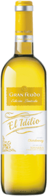 8,95 € Envio grátis | Vinho branco Chivite Gran Feudo El Idilio D.O. Navarra Navarra Espanha Chardonnay Garrafa 75 cl
