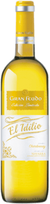 6,95 € Kostenloser Versand | Weißwein Chivite Gran Feudo El Idilio D.O. Navarra Navarra Spanien Chardonnay 75 cl