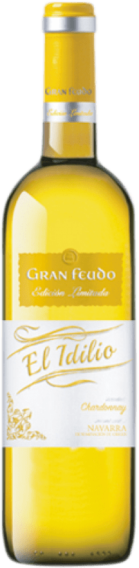 6,95 € Envío gratis | Vino Blanco Chivite Gran Feudo El Idilio D.O. Navarra Navarra España Chardonnay 75 cl