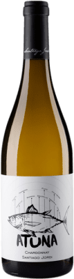 10,95 € 免费送货 | 白酒 Santiago Jordi Atuna D.O. Somontano 阿拉贡 西班牙 Chardonnay 瓶子 75 cl