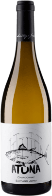 10,95 € Spedizione Gratuita | Vino bianco Santiago Jordi Atuna Giovane D.O. Somontano Aragona Spagna Chardonnay Bottiglia 75 cl