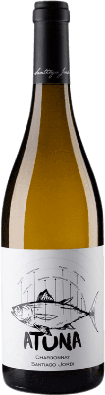 10,95 € Envío gratis | Vino blanco Santiago Jordi Atuna D.O. Somontano Aragón España Chardonnay Botella 75 cl