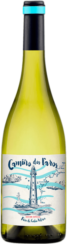 10,95 € Envio grátis | Vinho Branco Cunqueiro Camiño dos Faros D.O. Ribeiro Galiza Espanha Torrontés, Treixadura 75 cl