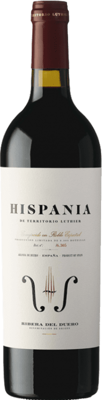 39,95 € 免费送货 | 红酒 Territorio Luthier Hispania D.O. Ribera del Duero 卡斯蒂利亚莱昂 西班牙 Tempranillo, Grenache, Albillo 瓶子 75 cl