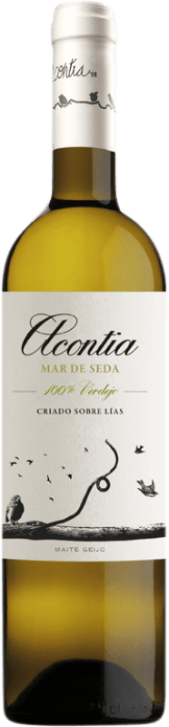 18,95 € Spedizione Gratuita | Vino bianco Maite Geijo Acontia Mar de Seda Blanco D.O. Toro Castilla y León Spagna Verdejo Bottiglia Magnum 1,5 L
