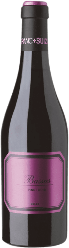 31,95 € Free Shipping | Rosé wine Hispano-Suizas Bassus Sweet D.O. Utiel-Requena Valencian Community Spain Pinot Black Bottle 75 cl