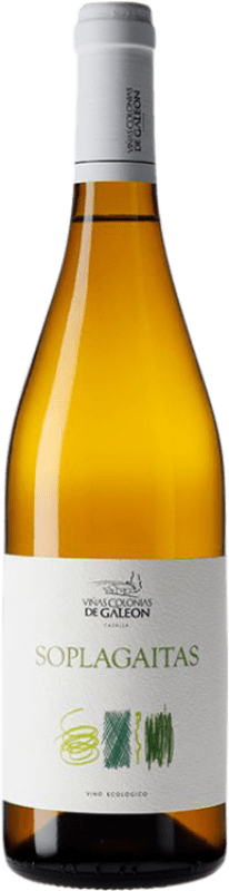 9,95 € Envío gratis | Vino blanco Colonias de Galeón Soplagaitas Andalucía España Viognier Botella 75 cl