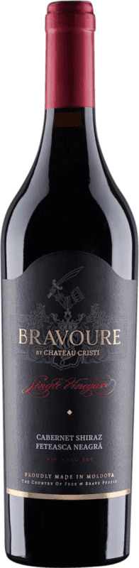 22,95 € Free Shipping | Red wine Château Cristi Bravoure Moldova, Republic Merlot, Cabernet Sauvignon Bottle 75 cl