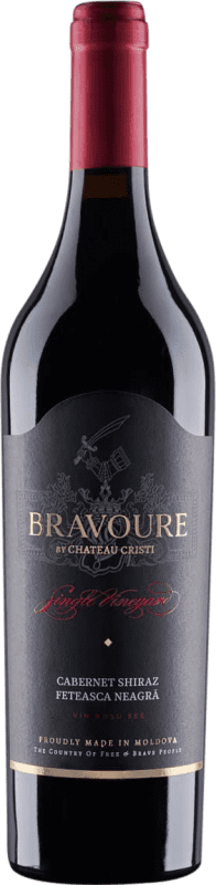 18,95 € Envío gratis | Vino tinto Château Cristi Bravoure Moldavia, República Merlot, Cabernet Sauvignon Botella 75 cl