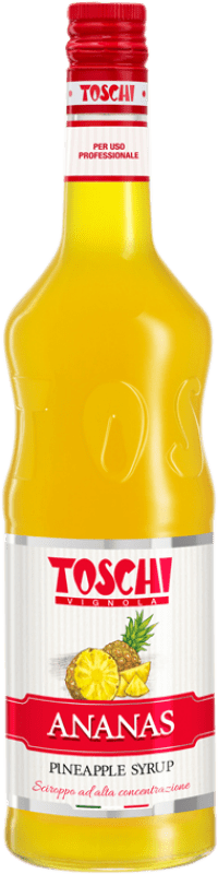 18,95 € Kostenloser Versand | Sirup für Cocktail Toschi Sirope Piña Italien Flasche 1 L Alkoholfrei