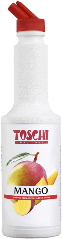 24,95 € Envío gratis | Schnapps Toschi Puré Mango Italia Botella 1 L Sin Alcohol