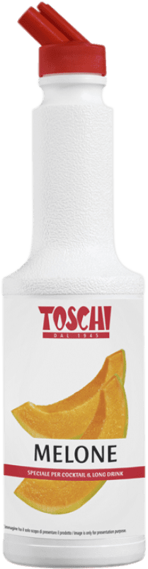 24,95 € Envío gratis | Schnapps Toschi Puré Melón Italia Botella 1 L Sin Alcohol