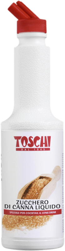 24,95 € Envío gratis | Schnapps Toschi Puré Caña de Azúcar Italia Botella 1 L Sin Alcohol