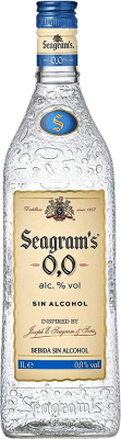 23,95 € Envío gratis | Ginebra Seagram's 0,0 Gin Reino Unido Botella 1 L Sin Alcohol