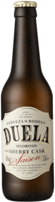 3,95 € Envío gratis | Cerveza Sherry Beer Duela Saison Sherry Oloroso Cask Andalucía España Botellín Tercio 33 cl
