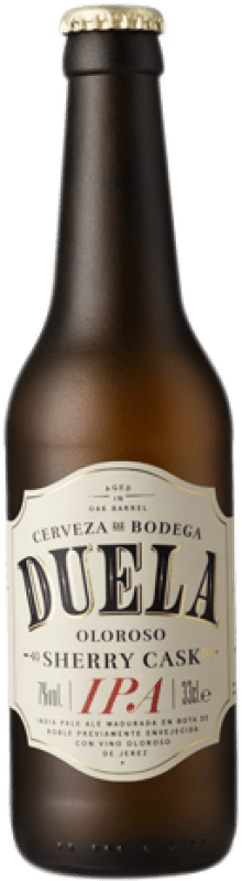 2,95 € Envío gratis | Cerveza Sherry Beer Duela IPA Sherry Cask Andalucía España Botellín Tercio 33 cl