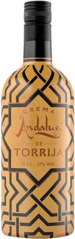 10,95 € Envío gratis | Crema de Licor Andalusí Torrijas España Botella 70 cl