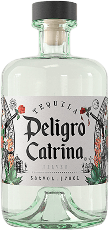 22,95 € Free Shipping | Tequila Andalusí Peligro Catrina Silver Edition Spain 70 cl