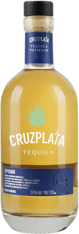 24,95 € Kostenloser Versand | Tequila Cruzplata Reposado Mexiko 70 cl