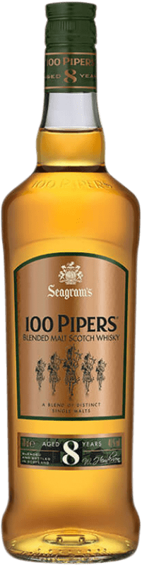 19,95 € Envoi gratuit | Whisky Blend Seagram's 100 Pipers Ecosse Royaume-Uni 8 Ans Bouteille 70 cl