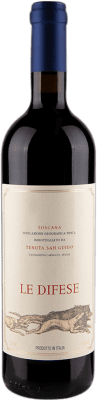 37,95 € Spedizione Gratuita | Vino Rosso San Guido Le Difese Italia Cabernet Sauvignon, Sangiovese Bottiglia Magnum 1,5 L