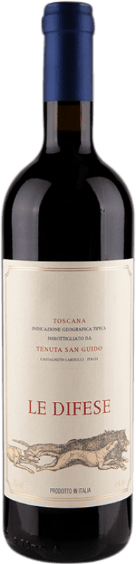 58,95 € Spedizione Gratuita | Vino rosso San Guido Le Difese Cabernet Sauvignon, Sangiovese Bottiglia Magnum 1,5 L