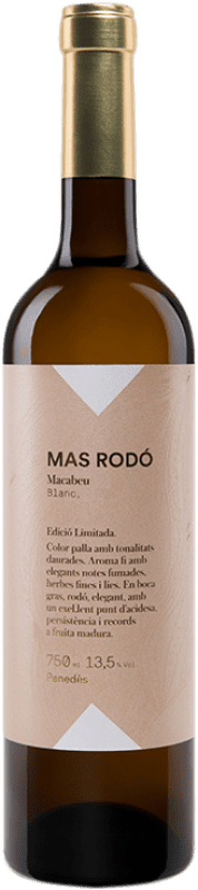 19,95 € Бесплатная доставка | Белое вино Mas Rodó старения D.O. Penedès Каталония Испания Macabeo бутылка 75 cl