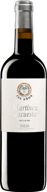 67,95 € 送料無料 | 赤ワイン Martínez Lacuesta 125 Aniversario グランド・リザーブ D.O.Ca. Rioja ラ・リオハ スペイン Tempranillo ボトル 75 cl
