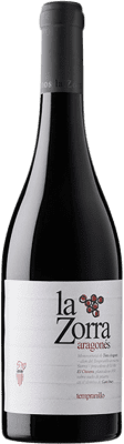 24,95 € 免费送货 | 红酒 Vinos La Zorra D.O.P. Vino de Calidad Sierra de Salamanca 卡斯蒂利亚莱昂 西班牙 Aragonez 瓶子 75 cl