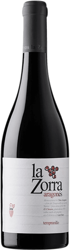 24,95 € 免费送货 | 红酒 Vinos La Zorra D.O.P. Vino de Calidad Sierra de Salamanca 卡斯蒂利亚莱昂 西班牙 Aragonez 瓶子 75 cl