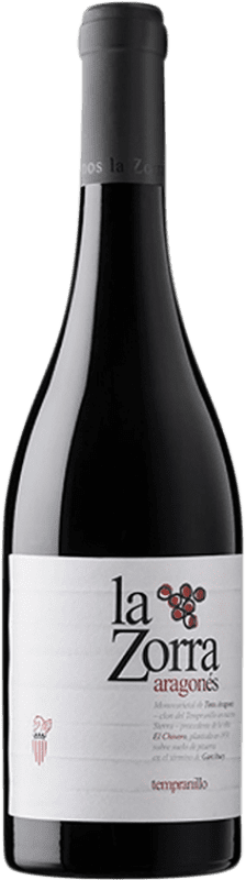 24,95 € Envío gratis | Vino tinto Vinos La Zorra D.O.P. Vino de Calidad Sierra de Salamanca Castilla y León España Aragonez Botella 75 cl