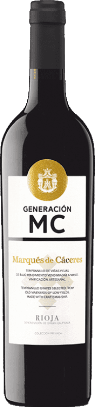 43,95 € Бесплатная доставка | Красное вино Marqués de Cáceres Generación MC D.O.Ca. Rioja Ла-Риоха Испания Tempranillo бутылка 75 cl