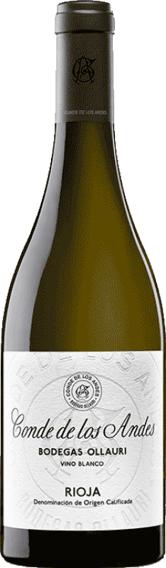 42,95 € Envoi gratuit | Vin Blanc Muriel Conde de los Andes Crianza D.O.Ca. Rioja La Rioja Espagne Viura Bouteille 75 cl