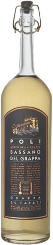 46,95 € Envío gratis | Grappa Poli Bassano 24 Carati I.G.T. Veneto Veneto Italia Botella 70 cl