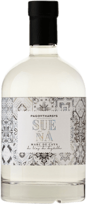31,95 € Envio grátis | Aguardente Orujo Pago de Tharsys Sueña Marc de Cava D.O. Valencia Comunidade Valenciana Espanha Garrafa Medium 50 cl