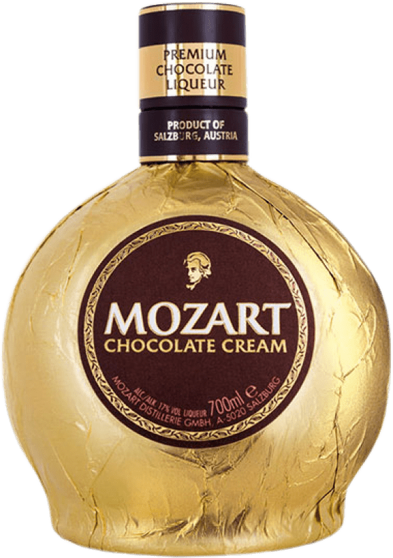 21,95 € Envío gratis | Crema de Licor Suntory Austria Botella Medium 50 cl Chocolate