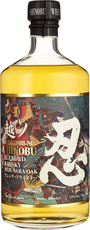 56,95 € 送料無料 | ブレンデッドウイスキー Shinobu Japanese Mizunara Oak Cask — 日本産ミズナラオーク樽 日本 70 cl